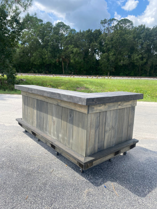 Deposit only! 8x5 L shape bar. Outdoor bar. Indoor bar. Reception desk. Cash Wrap.